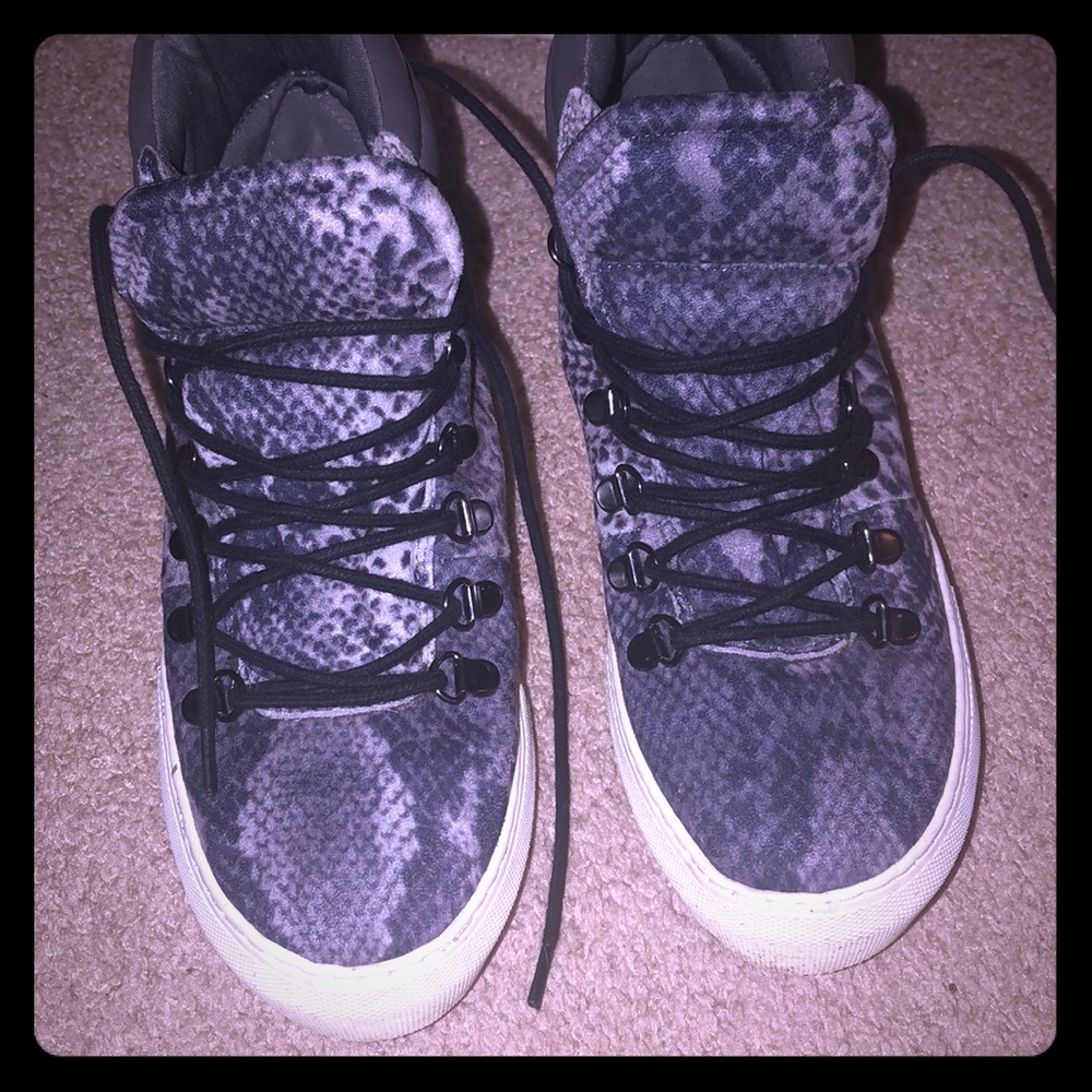 Snake skin sneakers